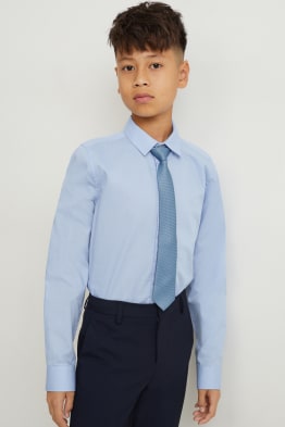 cravate bleue pour enfant sur Label Cravate