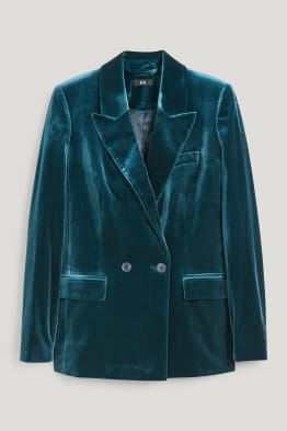 Blazer de bureau en velours - regular fit