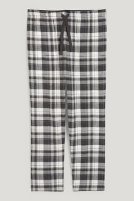 Pantalon de pyjama en flanelle - à carreaux