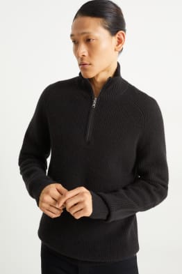 Pullover mit Kaschmir-Anteil - Woll-Mix