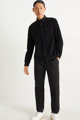 Manšestrové kalhoty chino - tapered fit