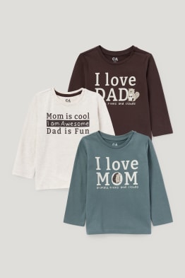 Multipack 3er - Baby-Langarmshirt