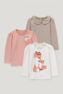 Multipack 3er - Baby-Langarmshirt