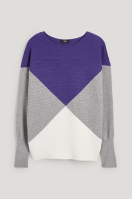 Pullover - gerippt