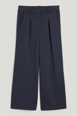 Broek van jersey - met krijtstrepen