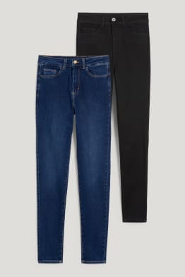 Paquet de 2 - jegging jeans - high waist