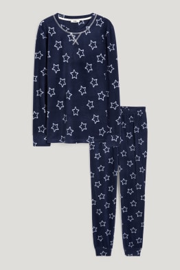 Fleecové pyžamo - se vzorem