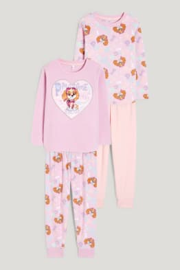 Set van 2 - Paw Patrol - pyjama van fleece - 4-delig