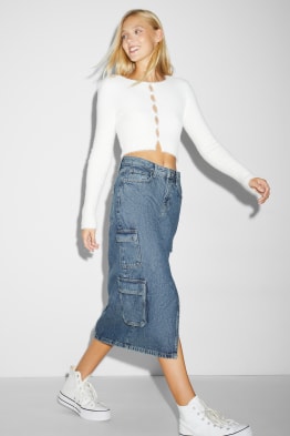 CLOCKHOUSE - denim skirt