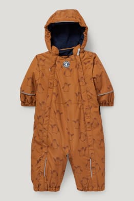 Baby snowsuit with hood