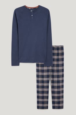 Pigiama con pantaloni di flanella