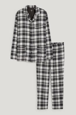 Flanell-Pyjama - kariert