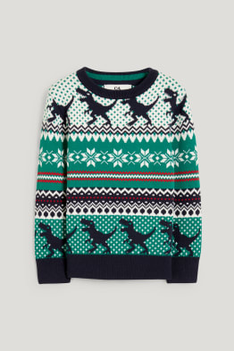 Dinosaure - pullover de Noël
