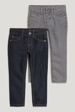 Lot de 2 - slim jeans - jeans chauds
