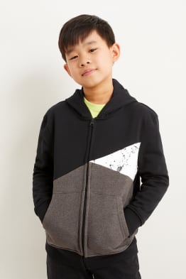 Sweat zippé à capuche