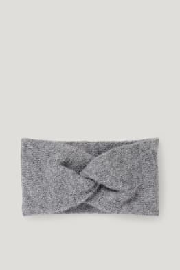 Strick-Stirnband mit Knotendetail