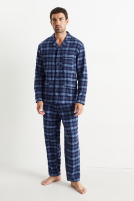 Flanell-Pyjama - kariert