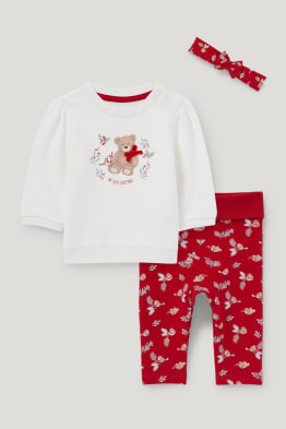 Babyoutfit voor kerst - 3-delig