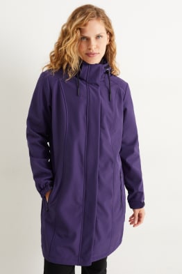 Płaszcz softshell z kapturem
