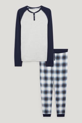 Pyjama mit Flanellhose
