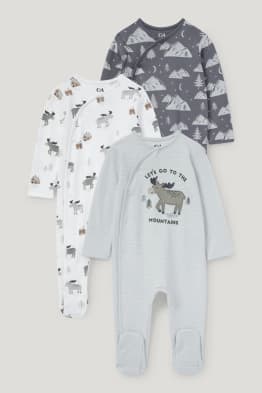 Pack de 3 - pijamas para bebé