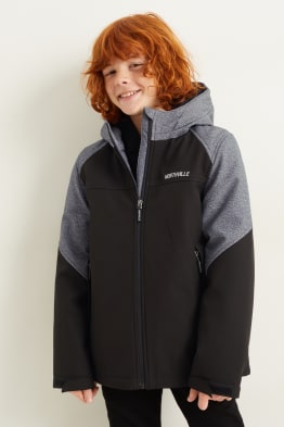 Veste à coquille souple à capuche