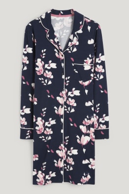 Chemise de nuit - à fleurs
