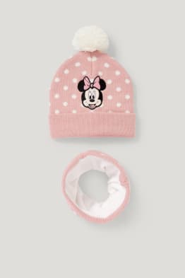 Minnie Mouse - set - hat and snood - 2 piece