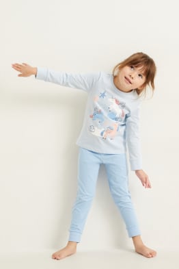 Pack de 2 - unicornio - pijamas - 4 piezas