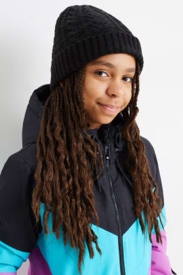 Skimuts - met kabelpatroon