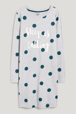 Chemise de nuit - à pois