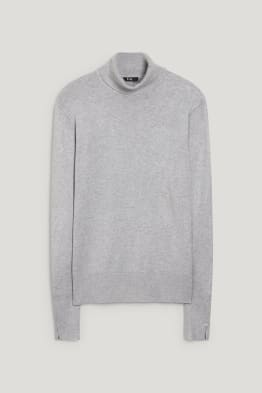 Maglione basic con collo a dolcevita