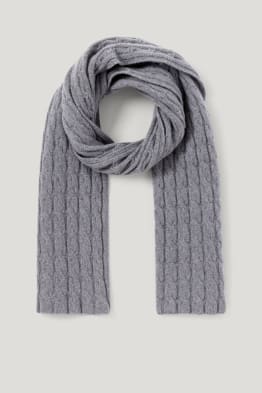 Sciarpa in cashmere - motivo treccia