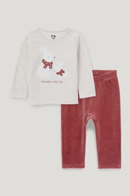Petit lapin - pyjama d’hiver pour bébé - 2 pièces
