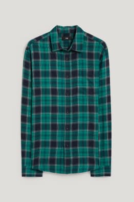 Overhemd - regular fit - kent - geruit