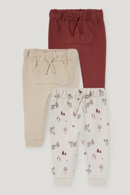 Multipack 3er - Waldtiere - Baby-Jogginghose