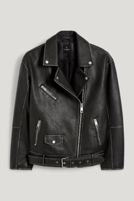CLOCKHOUSE - biker jacket - faux leather
