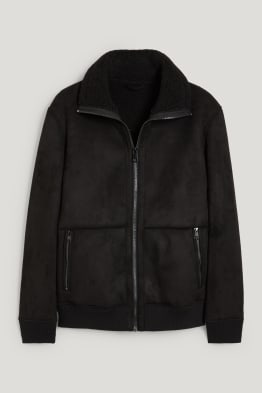 Shearling jas - imitatiesuède