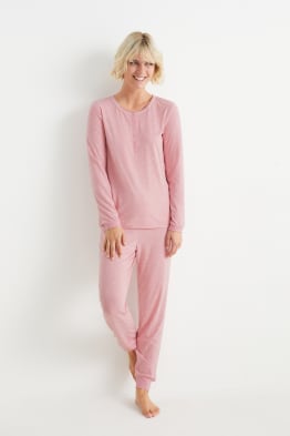 Pyjama fille pour l'hiver en pilou ou flanelle 100% coton, imprimé Flocons