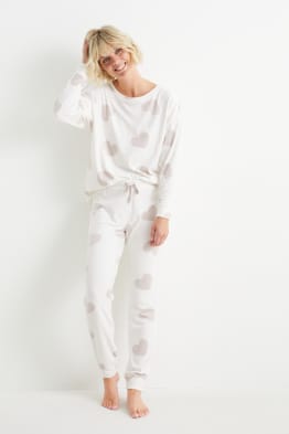 Winterpyjama aus Velours