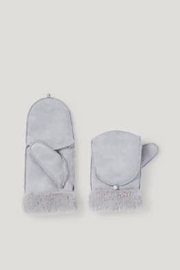 Muffole - similpelle scamosciata