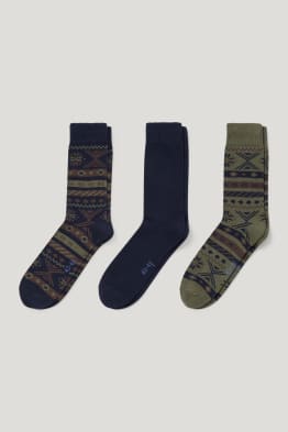 Multipack of 3 - thermal socks - patterned