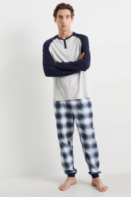 Pyjama mit Flanellhose