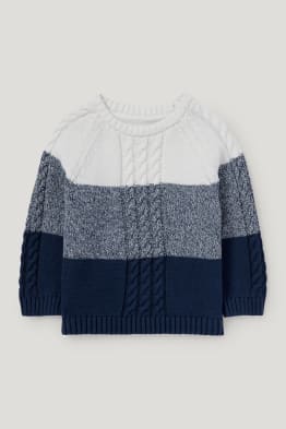 Maglione neonati - motivo treccia