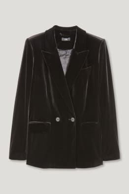 Samt-Blazer - Regular Fit