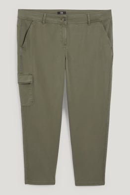 Cargohose - Mid Waist - Slim Fit