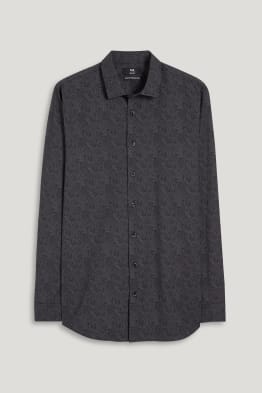 Koszula biznesowa - slim fit - kołnierzyk kent - dobrze się prasuje