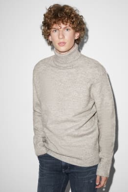 Polo neck jumper
