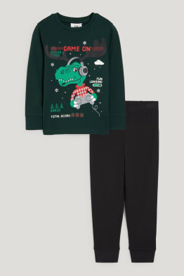 Dinosaure - pyjama de Noël - 2 pièces