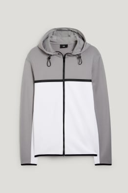 Sweat zippé à capuche